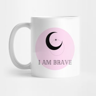 Affirmation Collection - I Am Brave (Pink) Mug